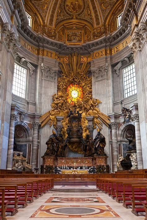 “Chair of Saint Peter” sculpted by Gian Lorenzo Bernini, Italy, Circa ...