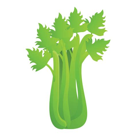 Fresh celery icon, cartoon style 14224056 Vector Art at Vecteezy