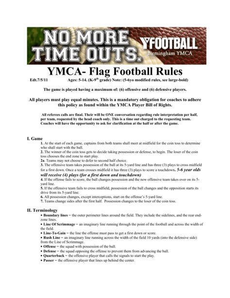 Flag Football Rules