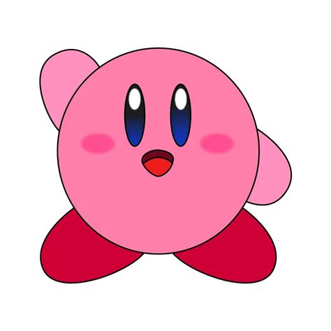 How To Draw Kirby Step By Step - BEST GAMES WALKTHROUGH