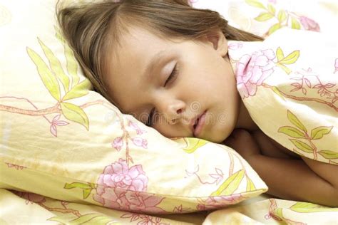 Little girl sleeping stock image. Image of cute, comfort - 30692025