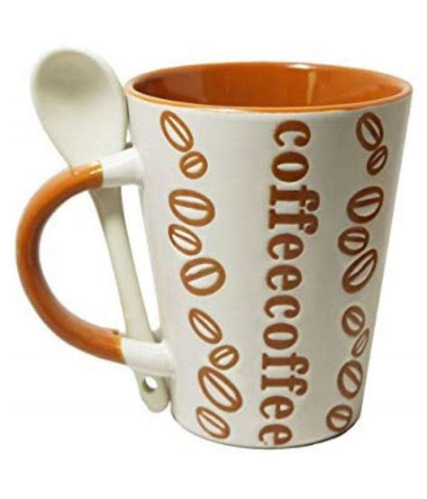 SSS Coffee Mug with Spoon stand and Coffee Spoon Ceramic Coffee Mug 1 ...