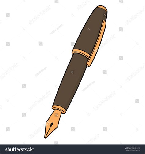 Vector Fountain Pen Stock Vector (Royalty Free) 1041899233 | Shutterstock