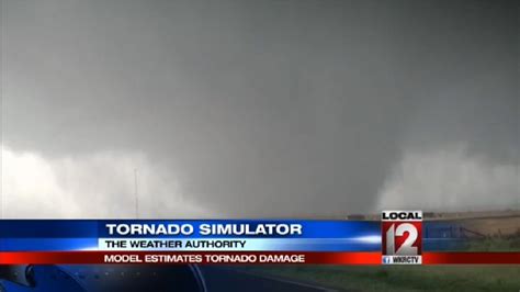 Tornado simulator estimates tornado damage