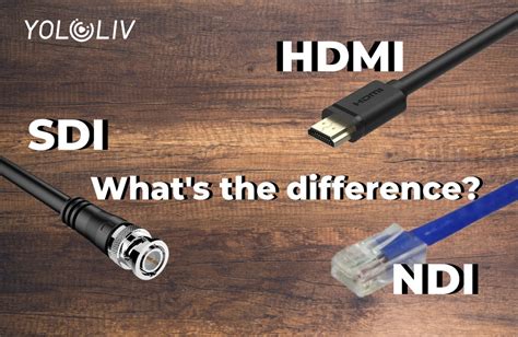 HDMI vs. SDI vs. NDI: What are the differences?