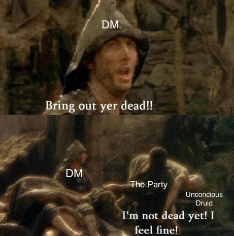 He just fell over : r/dndmemes