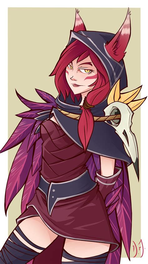 Xayah Fanart One of the coolest characters ever Pantheon League Of ...