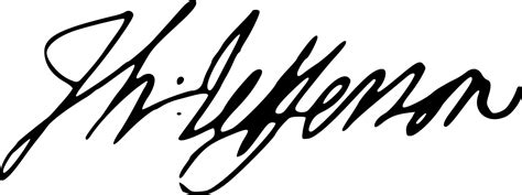 Thomas Jefferson's Signature - Thomas Jefferson Signature Clipart ...