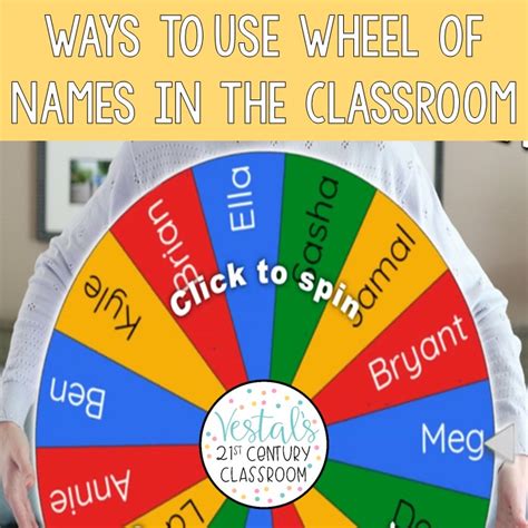 Ways to Use Wheel of Names in the Classroom | Classroom Games