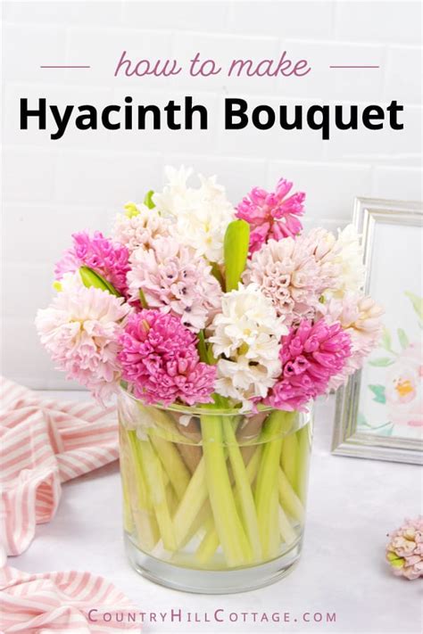 Hyacinth Arrangement {Easy DIY Hyacinth Bouquet}