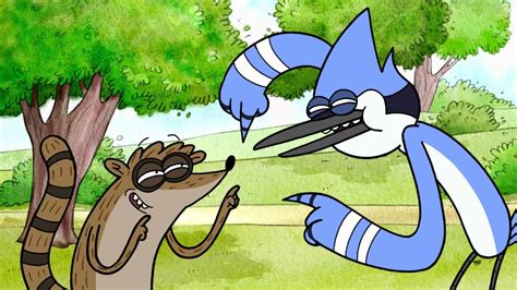 Download Funny Mordecai And Rigby Wallpaper | Wallpapers.com