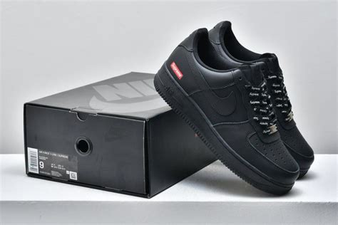 Supreme x Nike Air Force 1 Low “Box Logo Black” CU9225-001 - FavSole.com