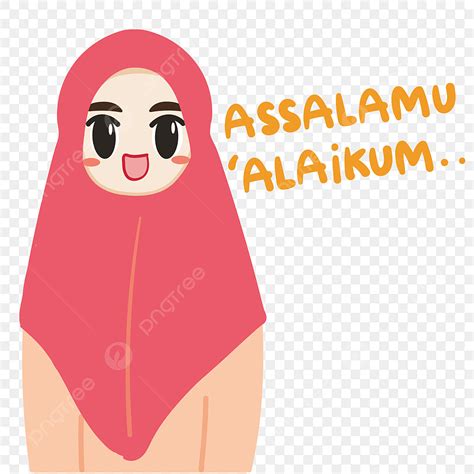 Gambar Kartun Gadis Cantik Berhijab Assalamualaikum, Assalamualaikum ...