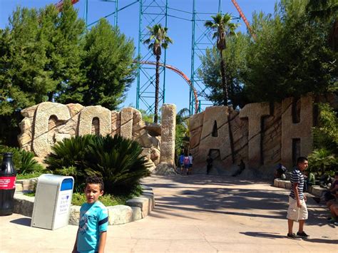 Six Flags Magic Mountain- Valencia CA | Natural landmarks, Landmarks ...