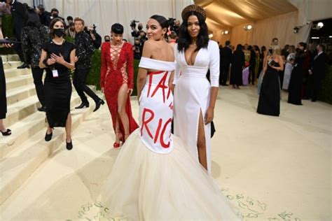 AOC launches ‘Tax the Rich’ political merchandise off Met Gala 2021 ...