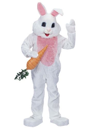 Deluxe Easter Bunny Costume - Adult Easter Bunny Mascot Costumes