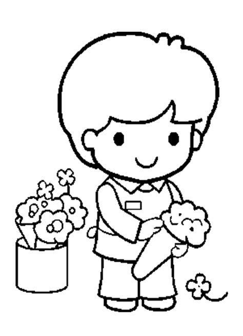 Child Coloring Pages - Coloring Home