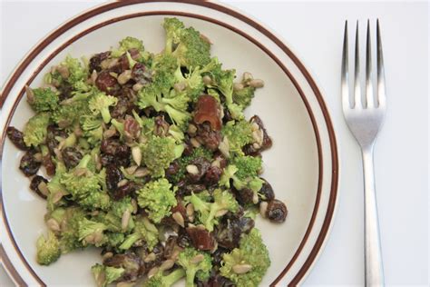 Raw Broccoli Salad With Sweet Raisins, Dates And Avocado Dressing · A ...