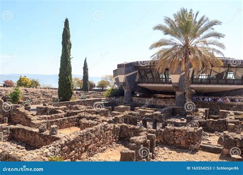 St. Peters Church and Ruins in Capernaum, Israel Editorial Stock Photo ...