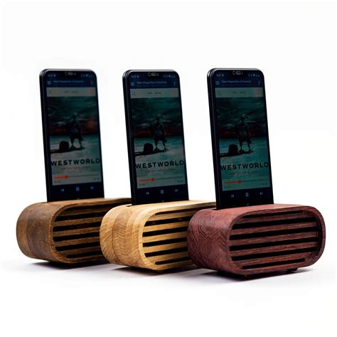 Wooden phone speaker passive phone amplifier iphone acoustic etsy – Artofit