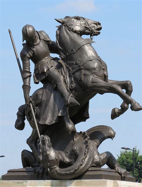 St George and the Dragon Statues - Bob Speel's Website | Saint george ...