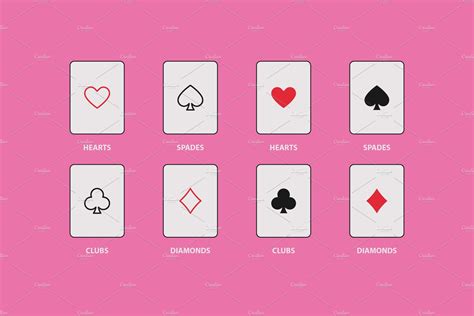 8 Playing Card Poker Symbols Set | Cards, Playing cards, Symbols