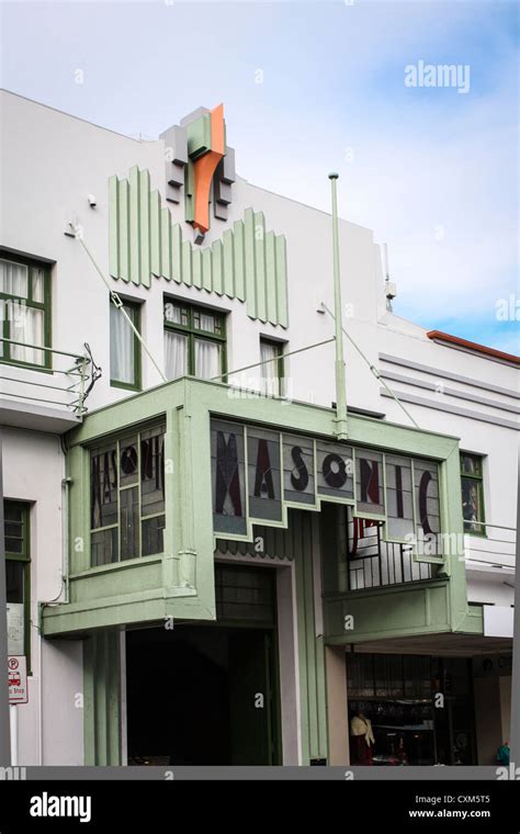 Art Deco architecture Napier, New Zealand Stock Photo - Alamy