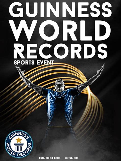 Guinness World Records Sports Event Refused Poster on Behance Event ...