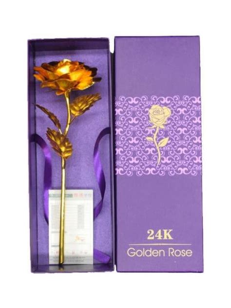 VICOODA Handcrafted Gold Leaf Rose Teacher's Day Valentine's Day ...