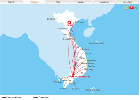 Route Maps | Vietnam Airlines