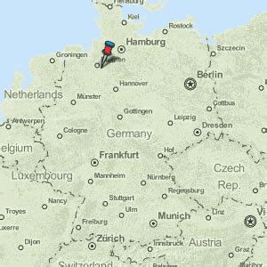 Bremen Map Germany Latitude & Longitude: Free Maps