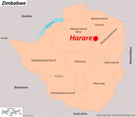 Harare Map | Zimbabwe | Detailed Maps of Harare