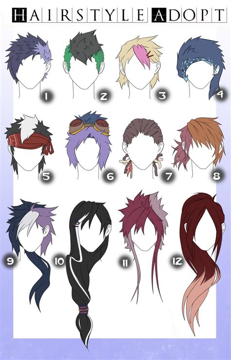 Types of hairstyles | Allie's Board in 2019 | How to draw hair, Anime ...