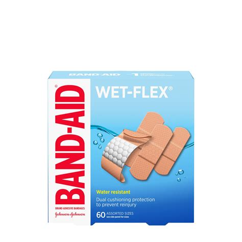 Band-Aid Brand Water Resistant Wet-Flex Adhesive Bandages, Assorted ...