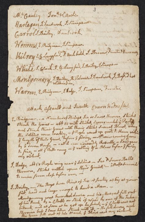 Boston Massacre trial notes [page 3] | File name: 06_01_0007… | Flickr