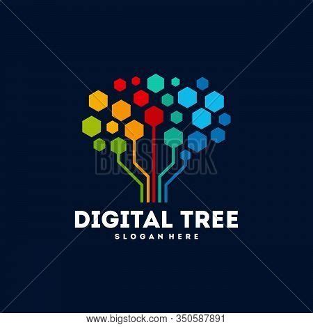 Modern Digital Tree Vector & Photo (Free Trial) | Bigstock