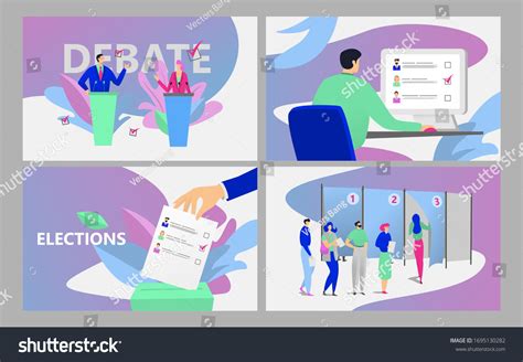 People Vote Vector Illustration Cartoon Flat Stock Vector (Royalty Free ...