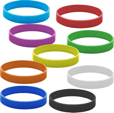 100 x Silicone Promotional Wristbands | Event Wristbands Branded– PG ...