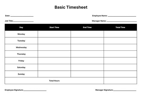 Monthly Employee Timesheet Fillable And Printable PDF, 52% OFF