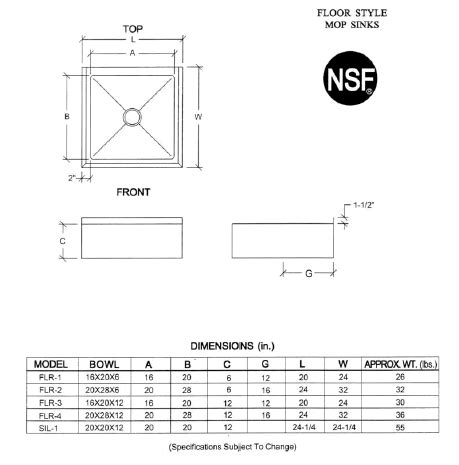 floor mop sink dimensions - Ericka Arce