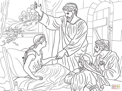 Jesus Raises Lazarus Coloring Page - Coloring Home