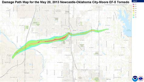 Moore Tornado Path