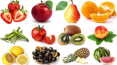 Pictures Of Fruits And Vegetables Printable