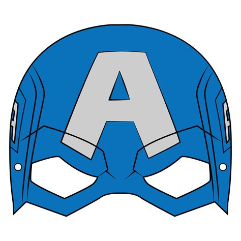 Captain America Mask Template | Free Printable Papercraft Templates