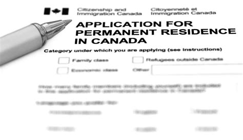 Application for Permanent Residence in Canada | Goldman Associates