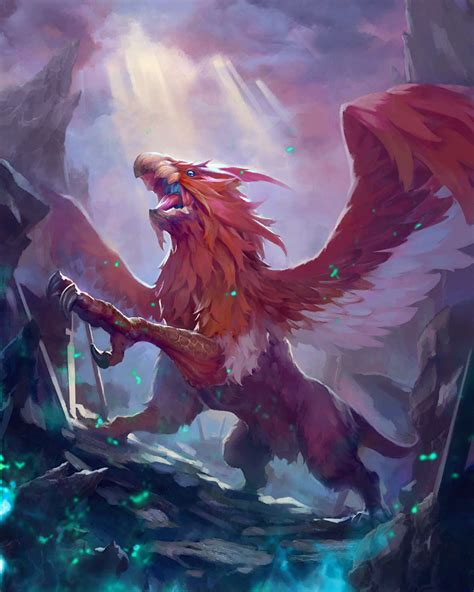 Griffon Artist: NFB-ZMC | Mythical creatures fantasy, Fantasy beasts ...