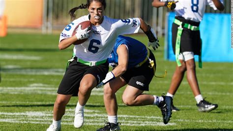 "The Future is Female": Women's flag football is newest college sport - CNN