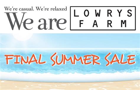 Lowrys Farm Final Summer Sale 2013