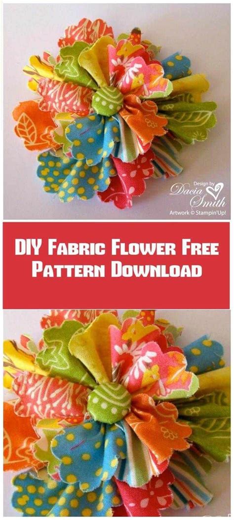 Diy and Craft | Fabric flowers diy, Fabric flowers, Flower fabric pattern