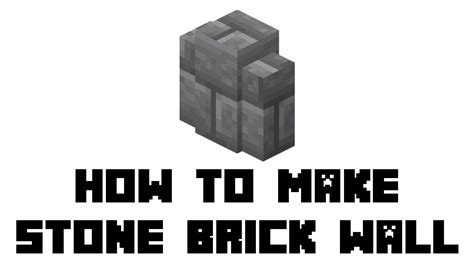 Minecraft Stone Brick Wall